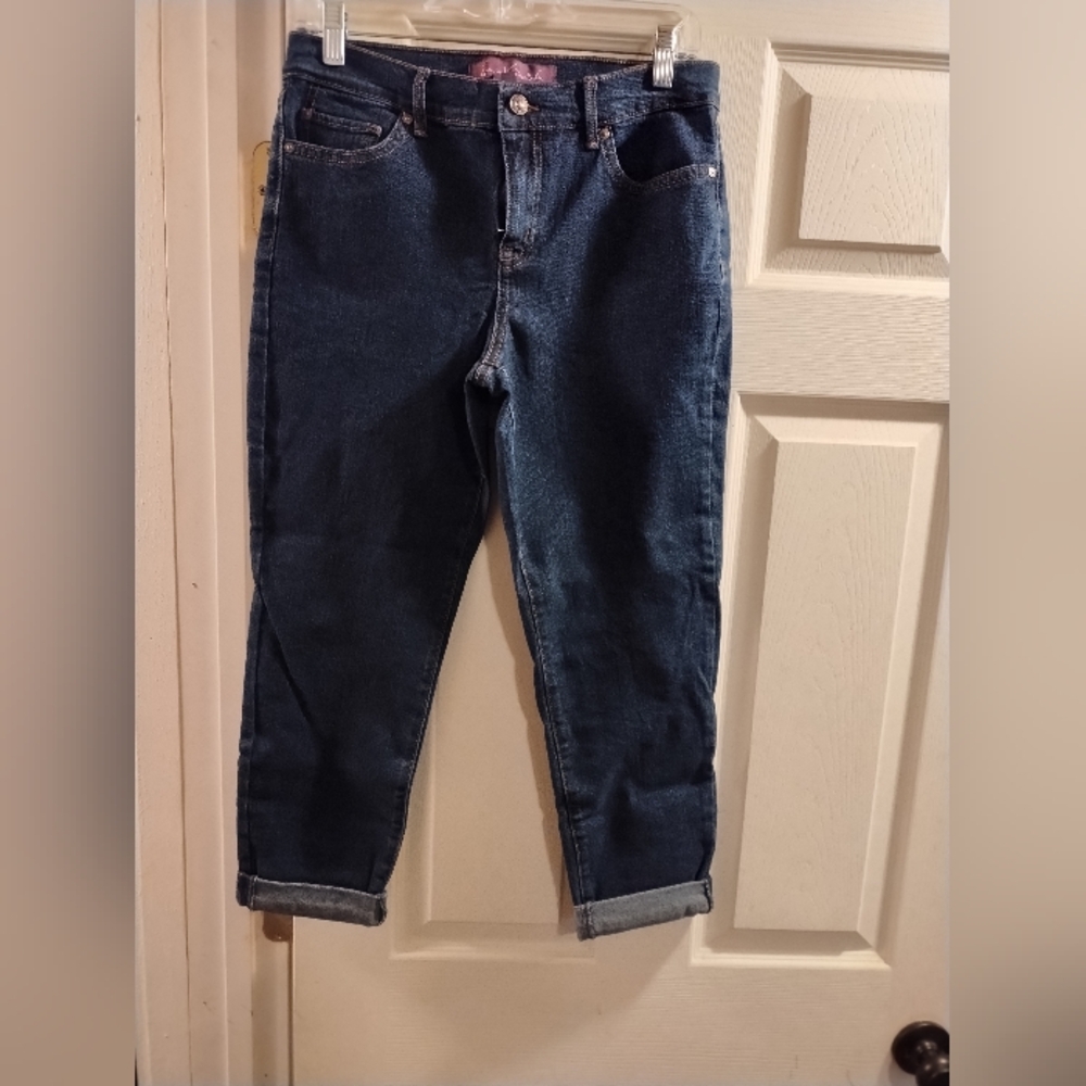 NWOT Gloria Vanderbilt Boyfriend Blue Ankle Jeans